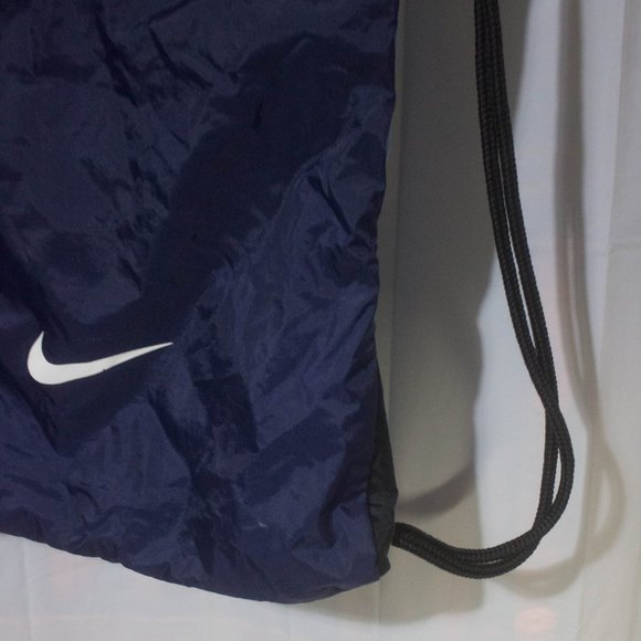 Nike Gym Sack Drawstring Bag Sky Blue/Navy Blue/White - Picture 5 of 5